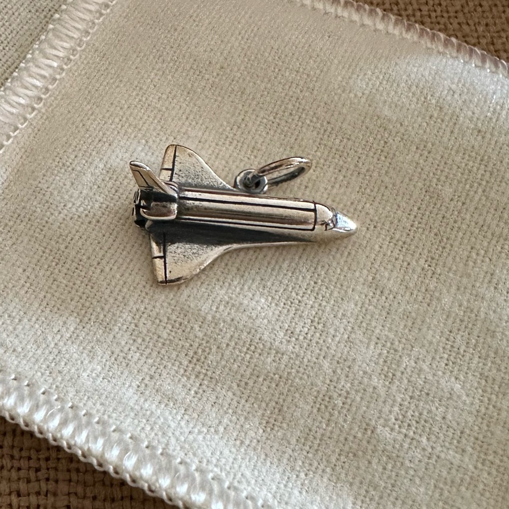 NIB James Avery Sterling Silver NASA Space Shuttle Charm